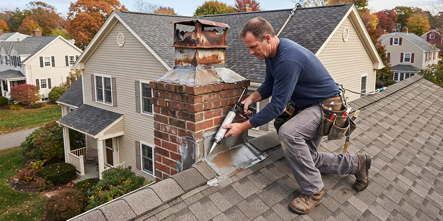 Chimney Chase Flashing Repair Redondo Beach