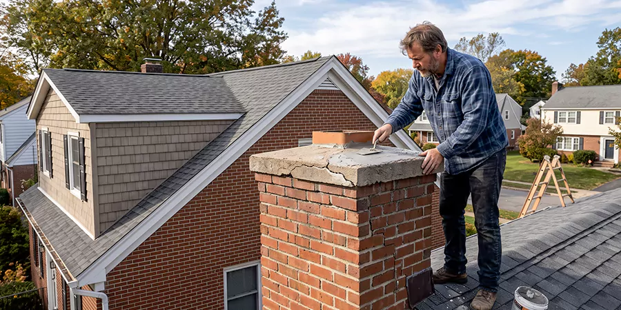 Brick Chimney Crown Repair Redondo Beach