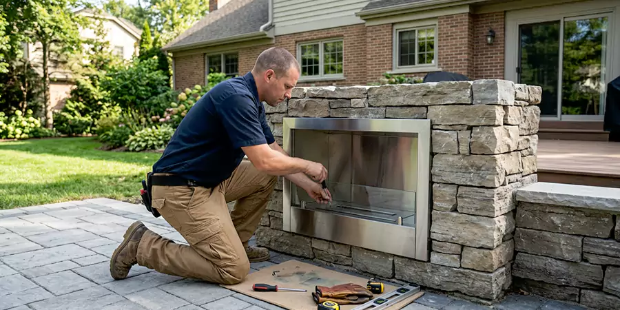 Outdoor Ethanol Fireplace Installation Redondo Beach