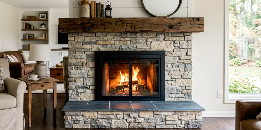 Modern and Farmhouse Fireplace Makeover Redondo Beach