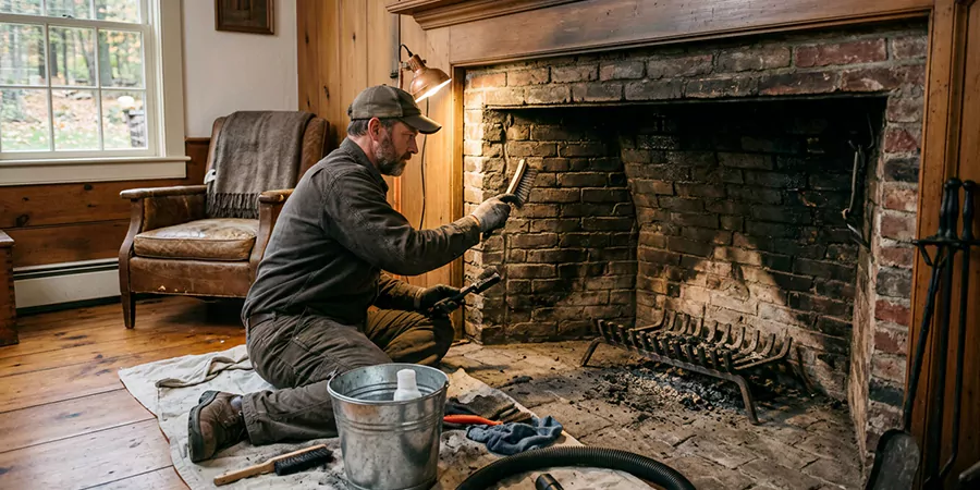 Inglenook and Coal Burning Fireplace Restoration Redondo Beach