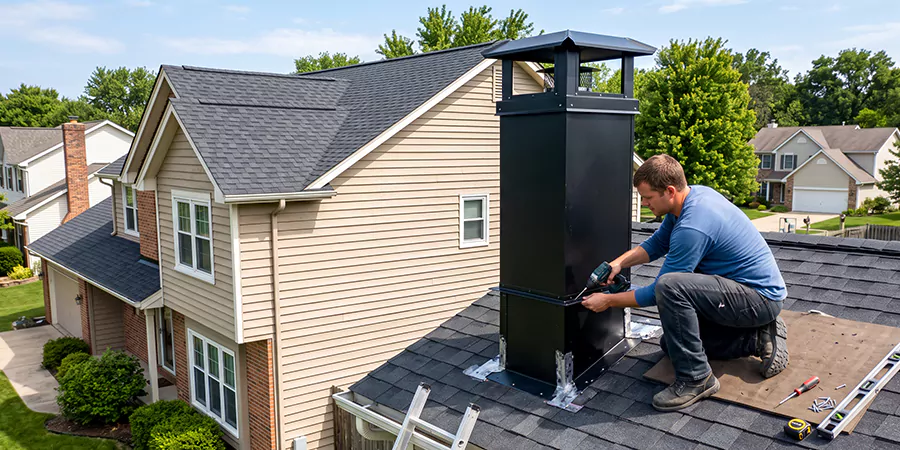 Prefab Chimney Chase Installation Redondo Beach